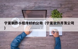 汉中宁夏制作小程序好的公司（宁夏软件开发公司）