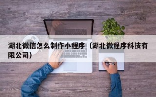 汉中湖北微信怎么制作小程序（湖北微程序科技有限公司）